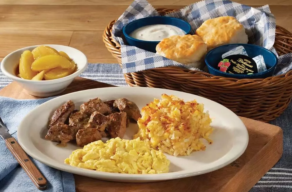 The Cracker Barrel's Country Boy Breakfast